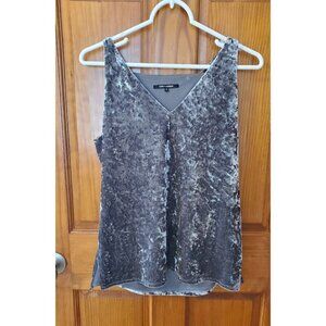 Kobi Halperin Women's sz S Gray Velvet Top Sleeveless